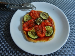 Tartes fines tomates-courgettes